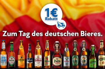 Tag des deutsches Bieres Bierrabattaktion 1 Euro - KW 16 und 17 in 2026 